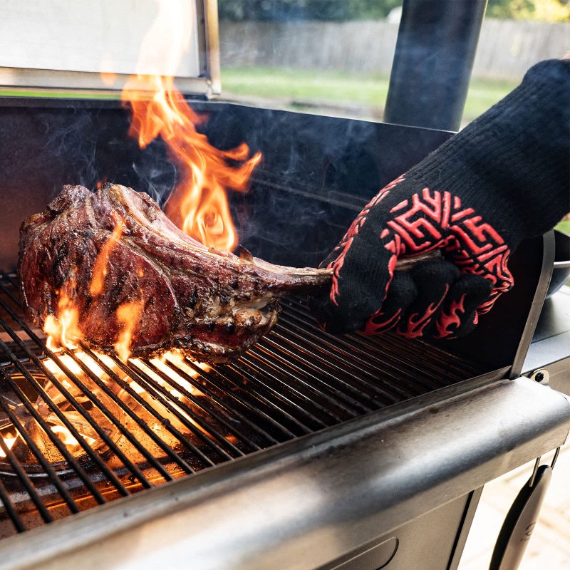 Z GRILLS BBQ Grill Gloves 1472â„‰ Oven Gloves Heat Resistant Barbecue Silicone Heat Resistant Mitts Smoking Cooking, Universal Size for Barbecue, Baking, Frying, Welding, Cutting - Image 5